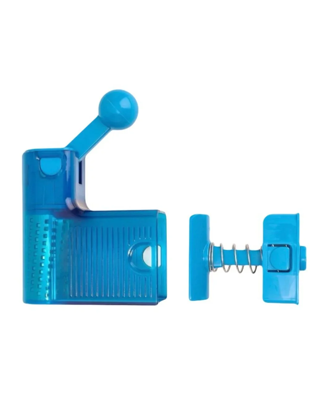 Kuhn Rikon Handheld Ratchet Grater w/ 2 Barrels K88999 BLUE NEW